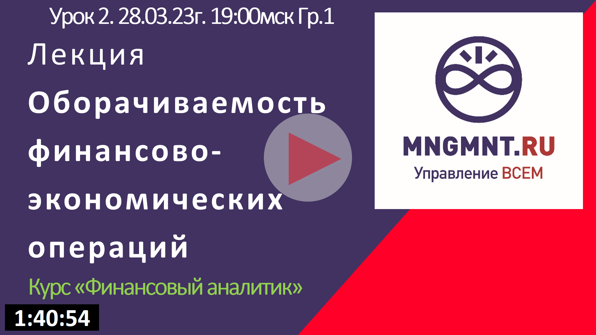 Оборачиваемость финансово-хозяйственных операций